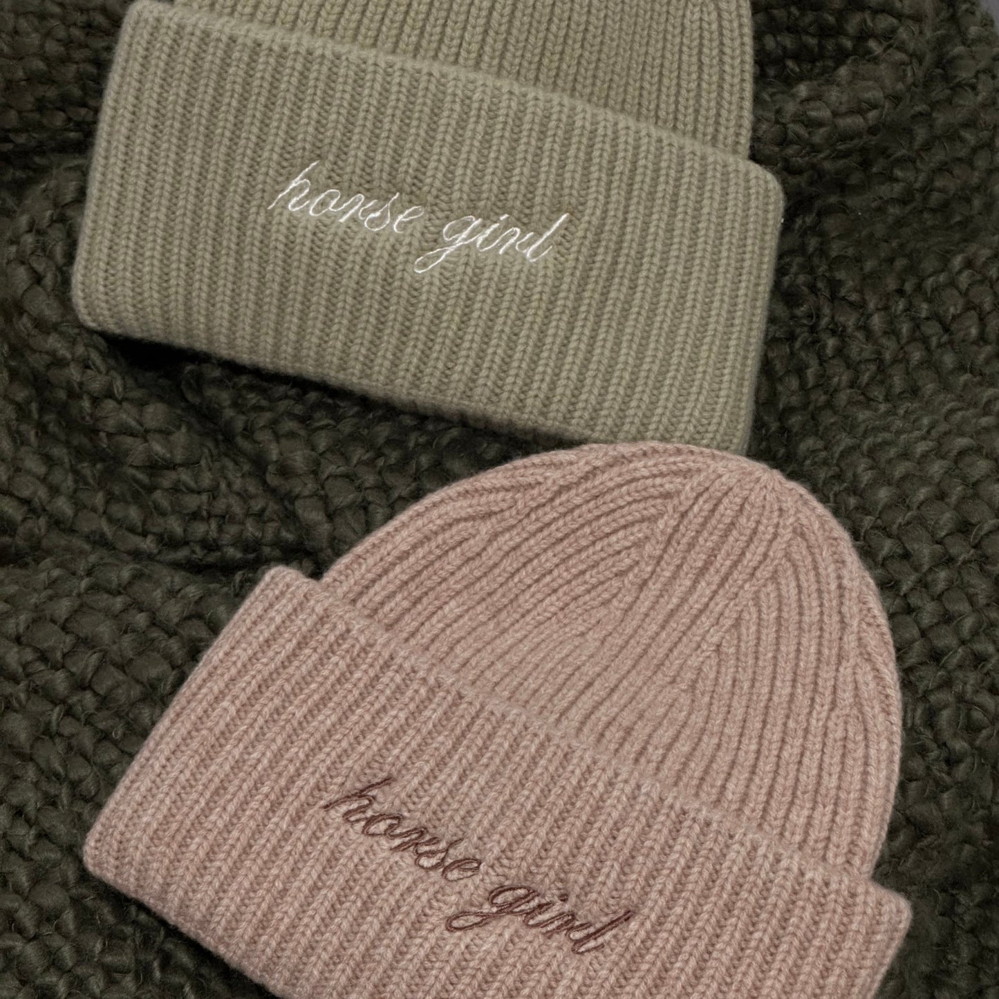 'Horse Girl' Beanie - Oatmeal